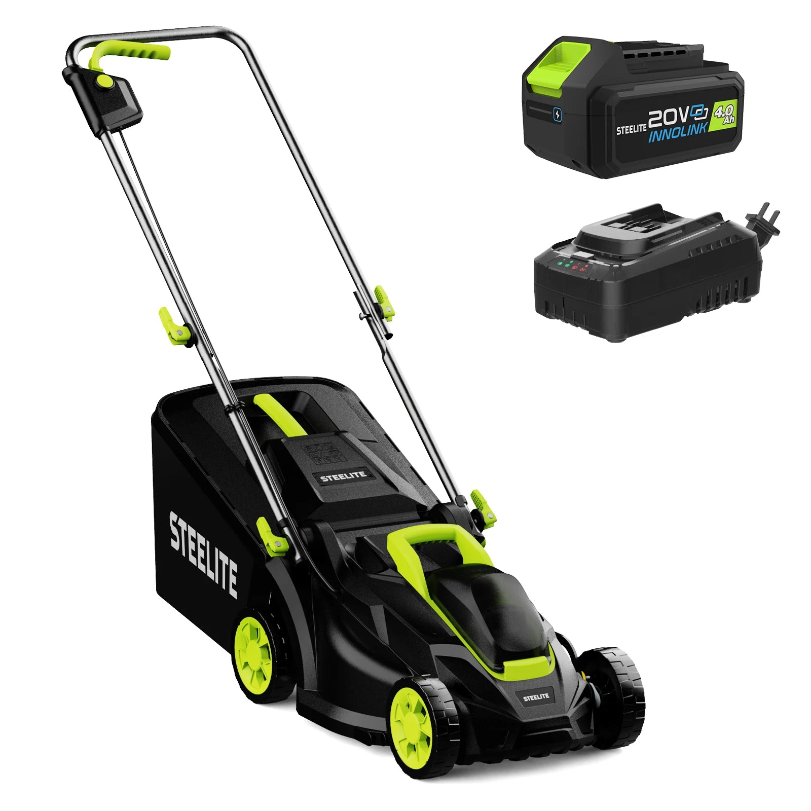 Deli 13 Inch Electric Lawn Mower 2 in 1 Lightweight Cordless Brushless 21V 4.0Ah - Get Outside Today 25