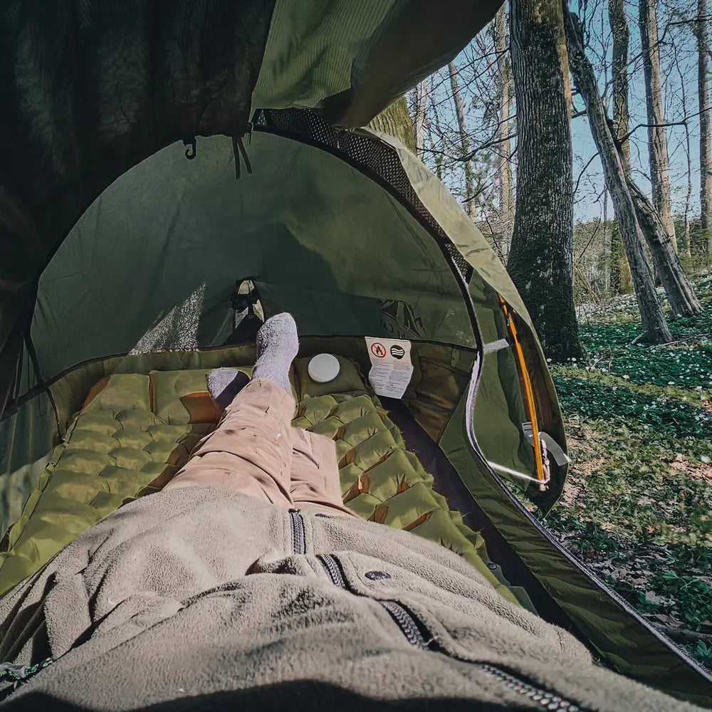 Night Cat Flat Lay Hammock Tent with Mosquito Net Waterproof Rainfly and Storage Room
