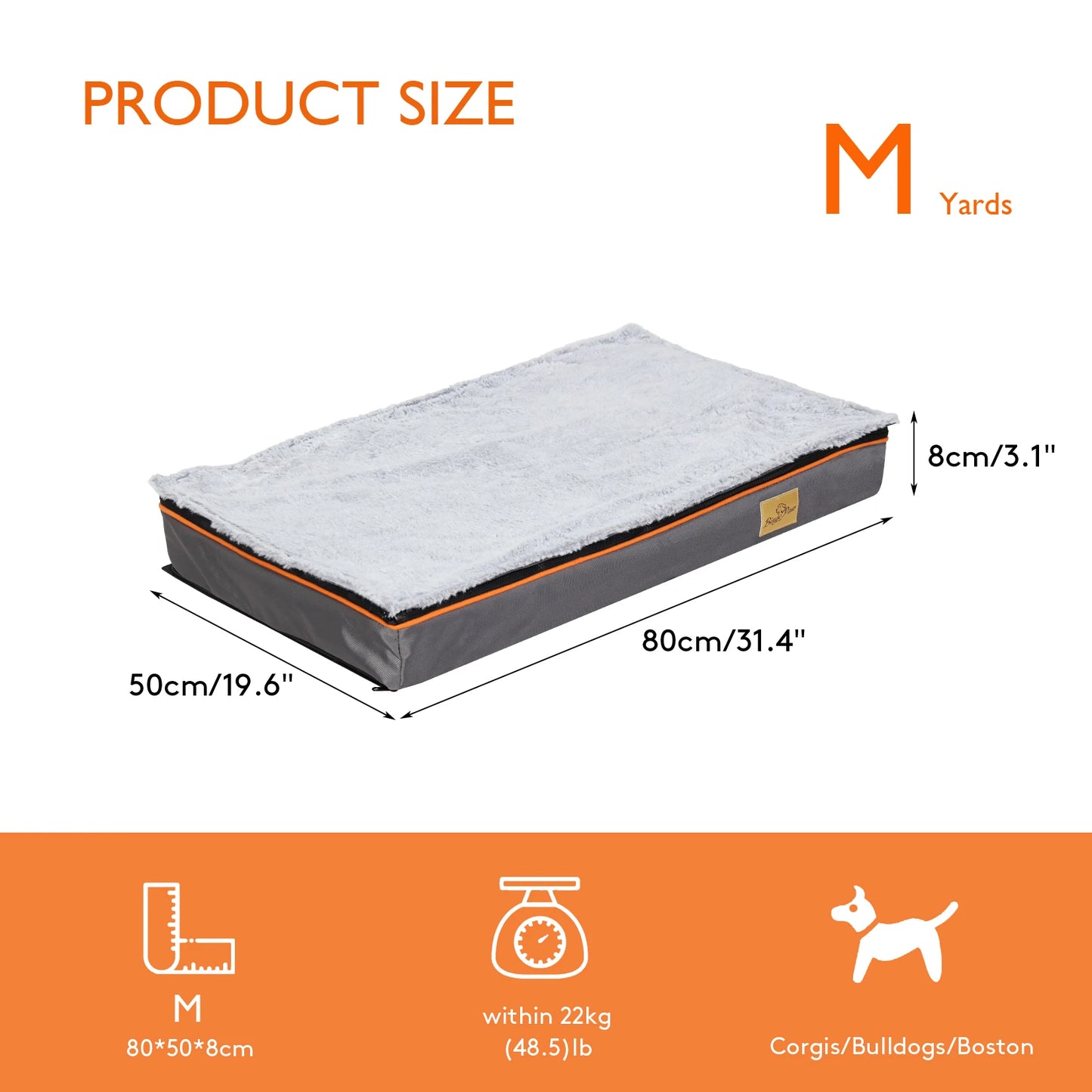 Dog Pet Bed  Large Padded Orthopedic Dog Bed Foam Cushion Pets Pillow Bed with Washable Cover - Get Outside Today 25