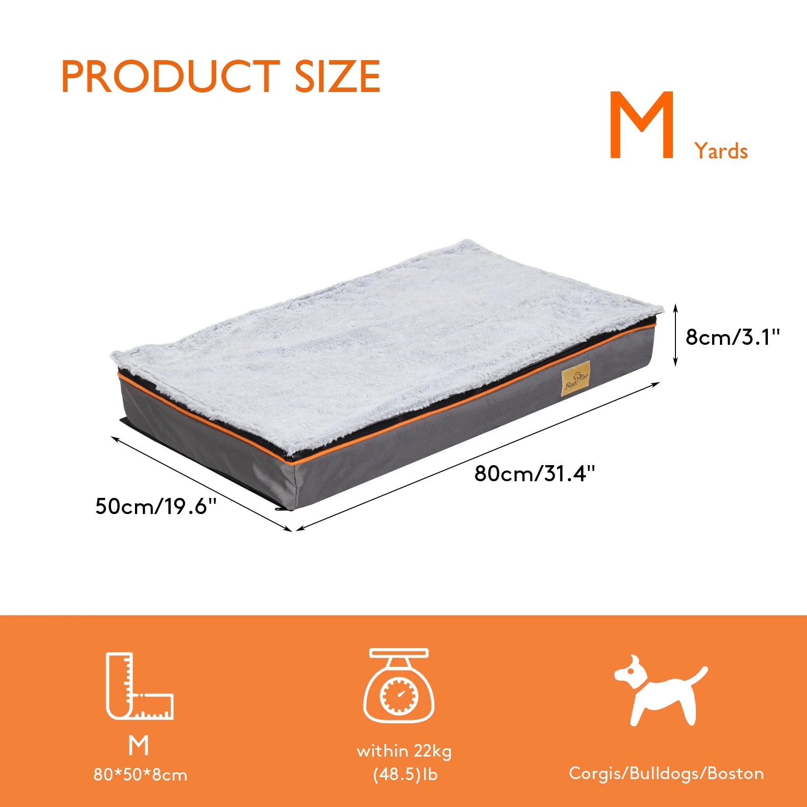 Dog Pet Bed  Large Padded Orthopedic Dog Bed Foam Cushion Pets Pillow Bed with Washable Cover - Get Outside Today 25