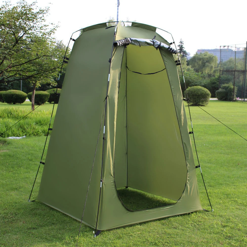 Pop Up Shower Tent Canvas 6ft Privacy Changing Room For Camping Beach - Get Outside Today 25