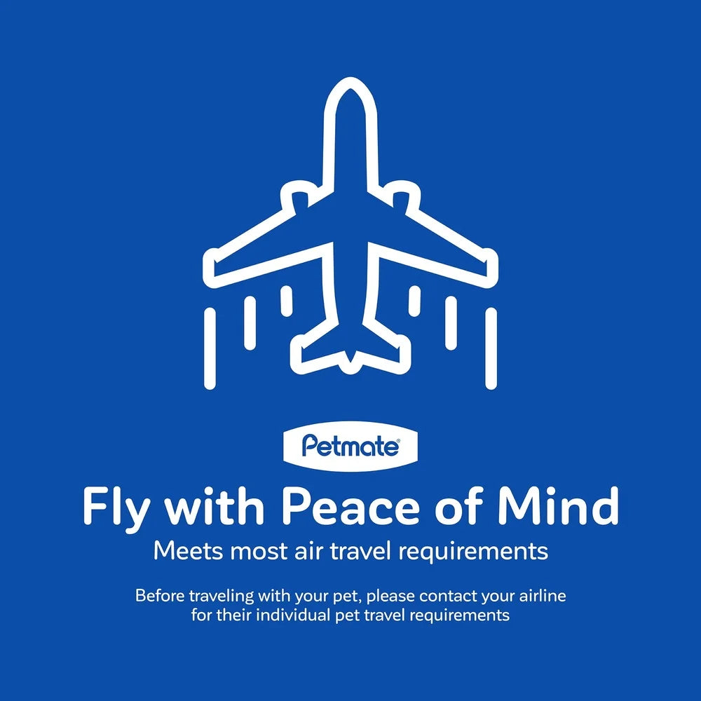 Medium Two Door Plastic Cat Dog Carrier With Secure Latch And Ventilation