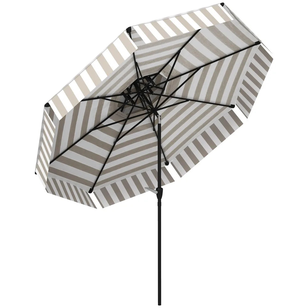 8.6FT Patio Umbrella UPF 30+ Vented Market Umbrella