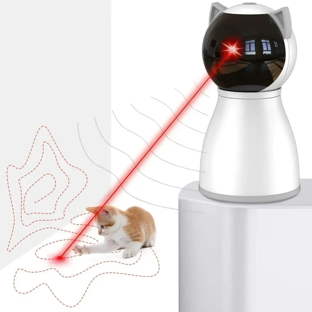 Laser Cat Toys for Indoor Cats The Fourth Generation Real Random Trajectory Motion Activated Rechargeable Automatic Cat Laser Toy