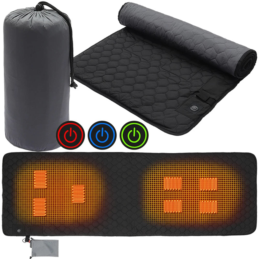Winter USB Heating Sleeping Mat For Camping Foldable Temperature Mattress - Get Outside Today 25