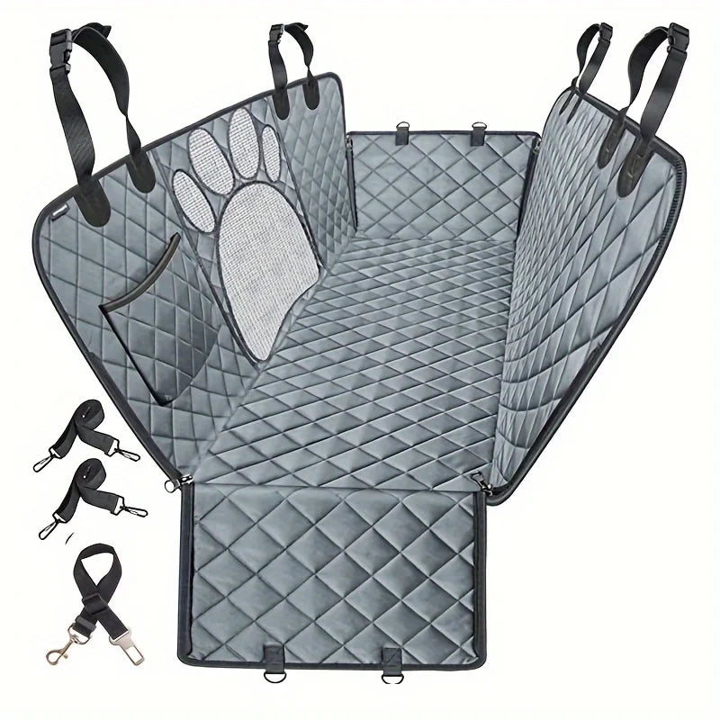 Heavy Duty Dog Rear Seat Cover Hammock With Side Flaps Waterproof Anti Slip - Get Outside Today 25