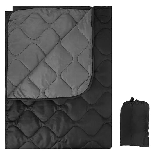 Lightweight Camping Blanket With Compression Bag And Quilt