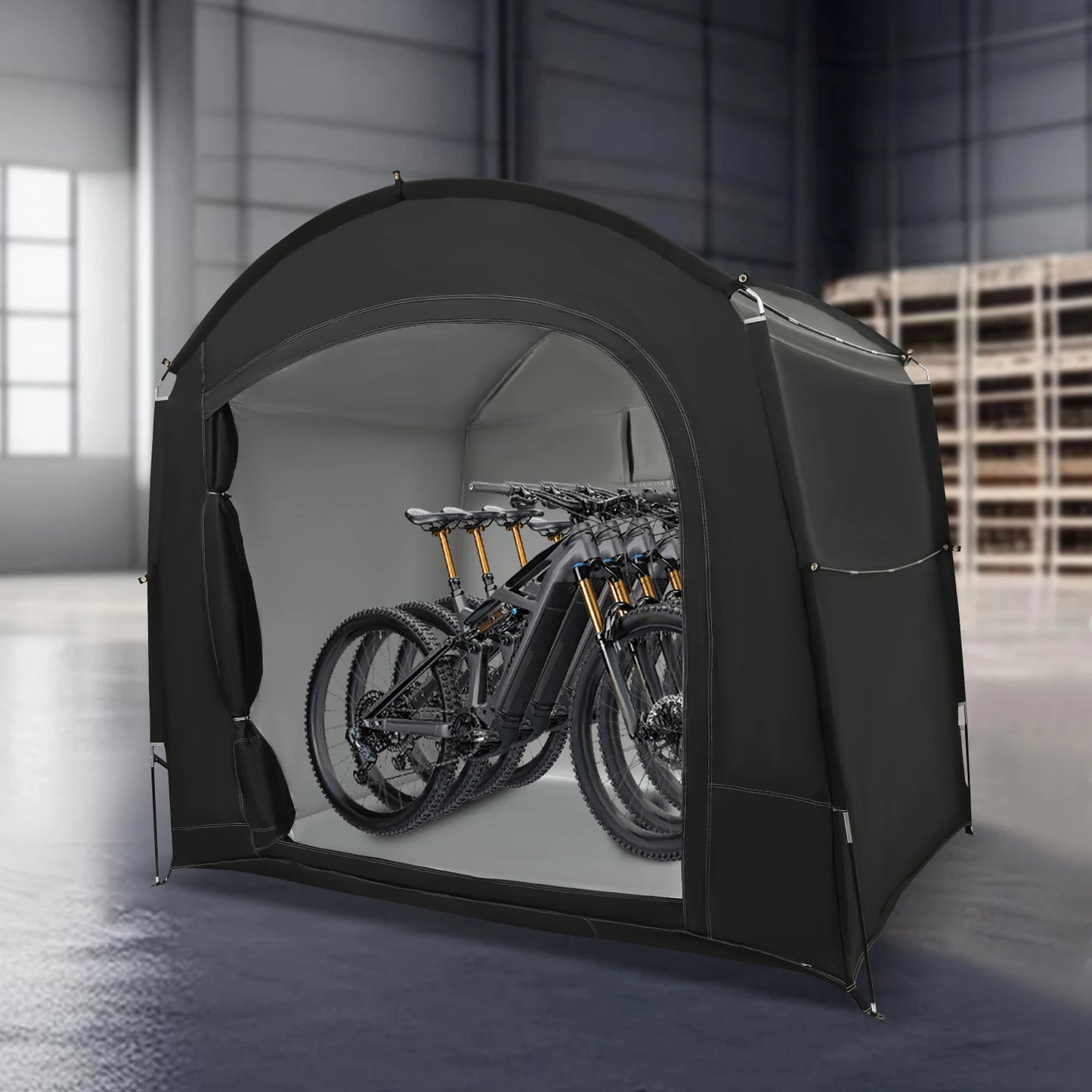 Portable Bike Storage Shed for 1-4 Bikes Waterproof Shelter Tent 220x150x185cm - Get Outside Today 25