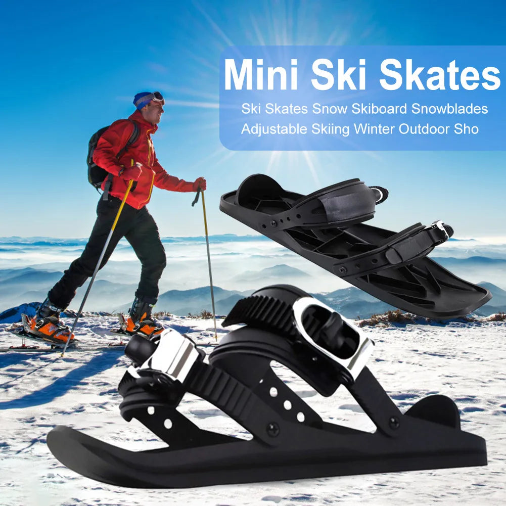 Adjustable Mini Short Ski Skates For Winter Outdoor Sports