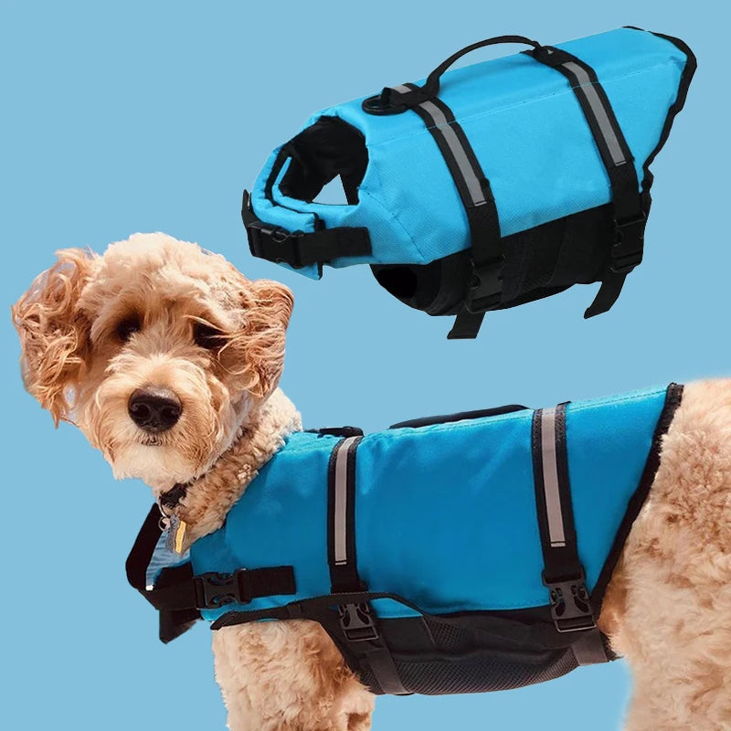Ripstop Reflective & Adjustable Life Jacket for Dogs with Rescue Handle for Swimming - Get Outside Today 25