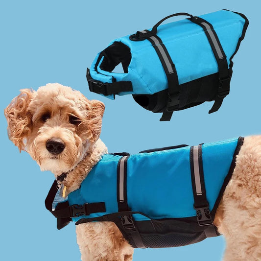 Ripstop Reflective & Adjustable Life Jacket for Dogs with Rescue Handle for Swimming - Get Outside Today 25