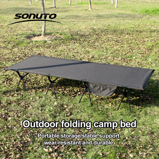 Sonuto 210X80 Cm Camping Cot 600D Oxford Portable Folding Bed Lightweight 4kg - Get Outside Today 25