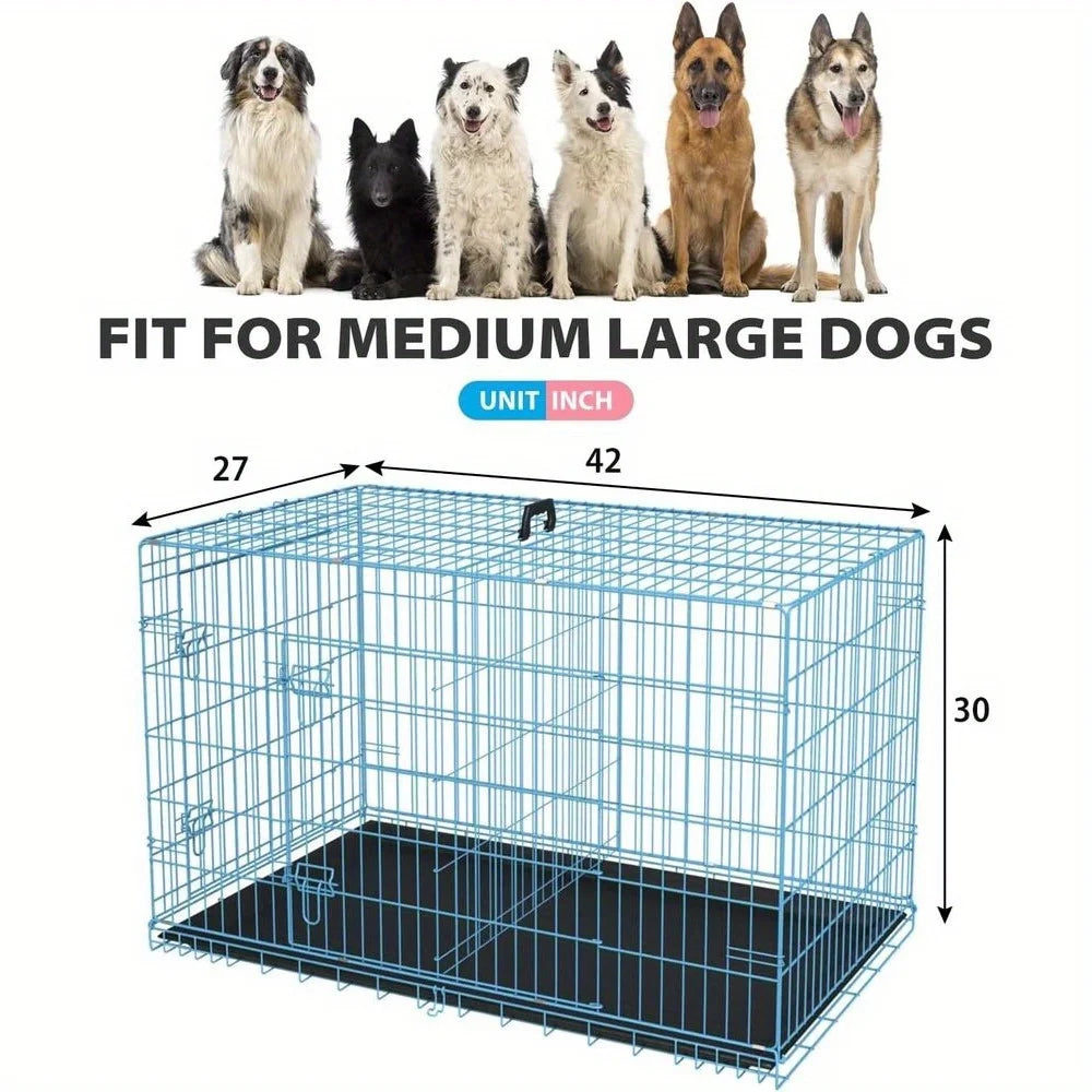 Folding Wire Kennel For Large Dog Crate With Latches