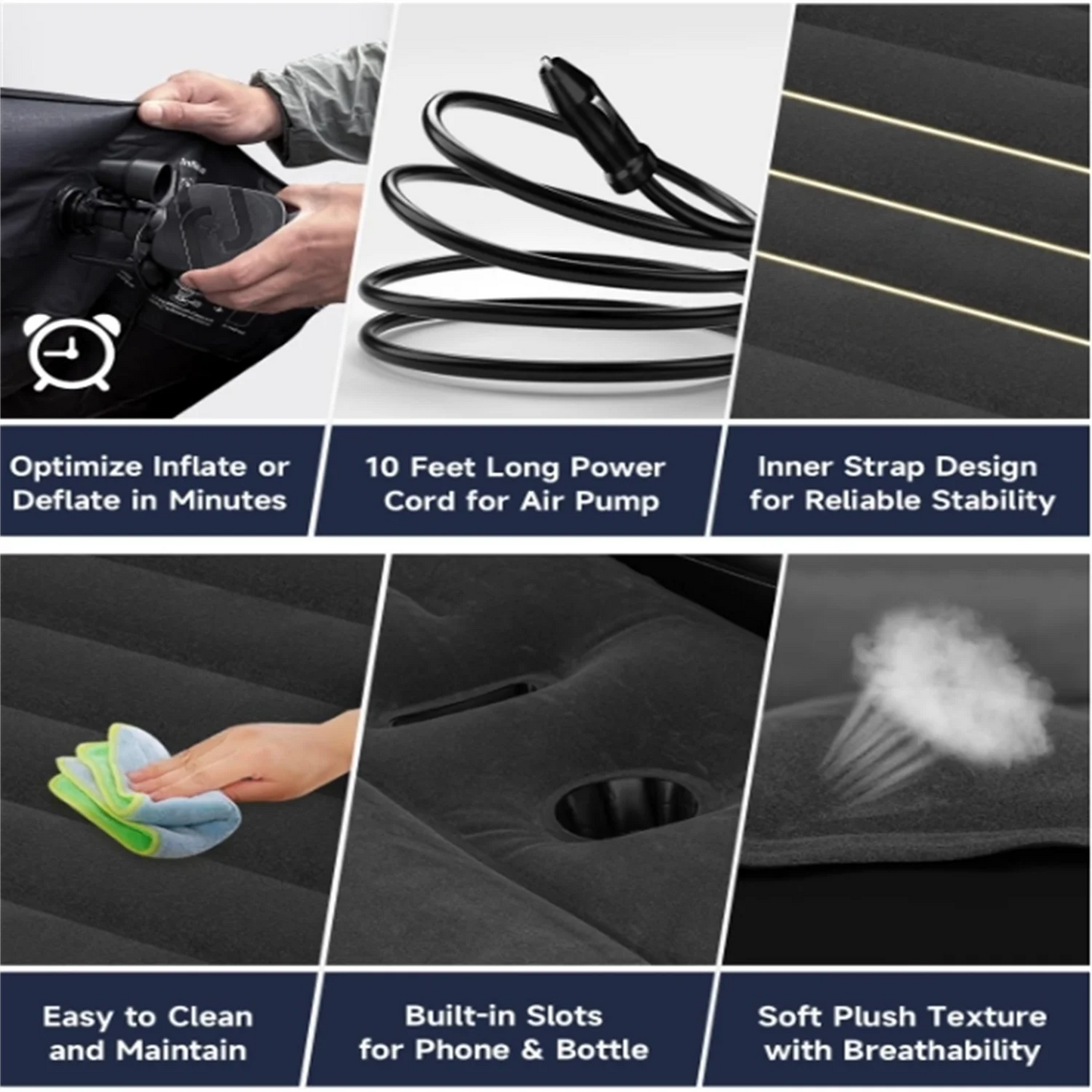 Umbrauto for Tesla Model Y Air Mattress 2024 Inflatable Camping Airbed - Get Outside Today 25