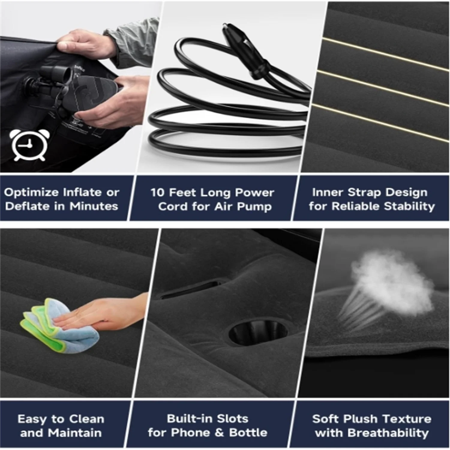 Umbrauto for Tesla Model Y Air Mattress 2024 Inflatable Camping Airbed - Get Outside Today 25