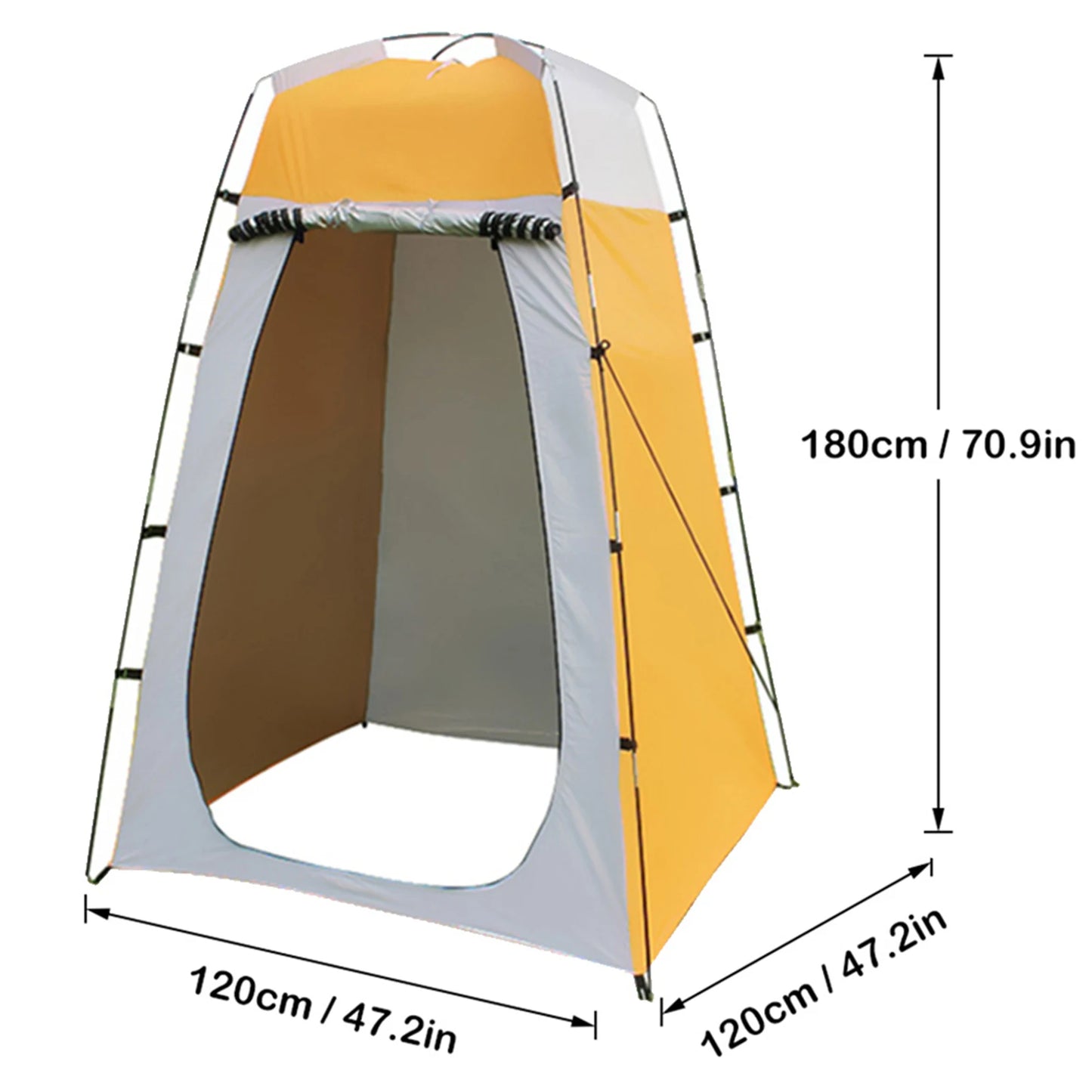 Pop Up Shower Tent Canvas 6ft Privacy Changing Room For Camping Beach - Get Outside Today 25