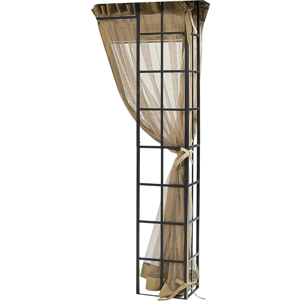 Apex Garden 10 Foot by 12 Foot Melody Gazebo with Mosquito Netting and Heavy Duty Canvas Cover - Get Outside Today 25