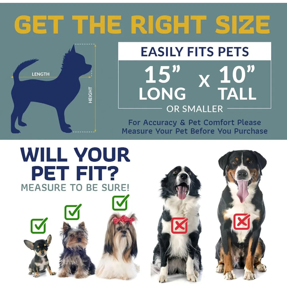 TIFICY Soft Sided Pet Carrier Airline Approved For Small Dogs And Cats TSA Carrier Black Blue 19.2L X 12.5W X 14.5H