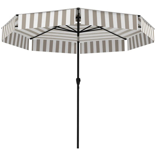 8.6FT Patio Umbrella UPF 30+ Vented Market Umbrella
