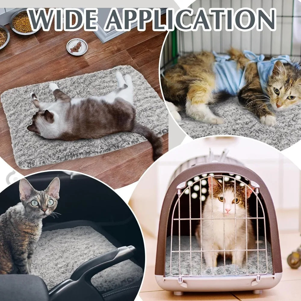 4 Pack Self Warming Cat Bed 16x20 Inches Thermal Pad