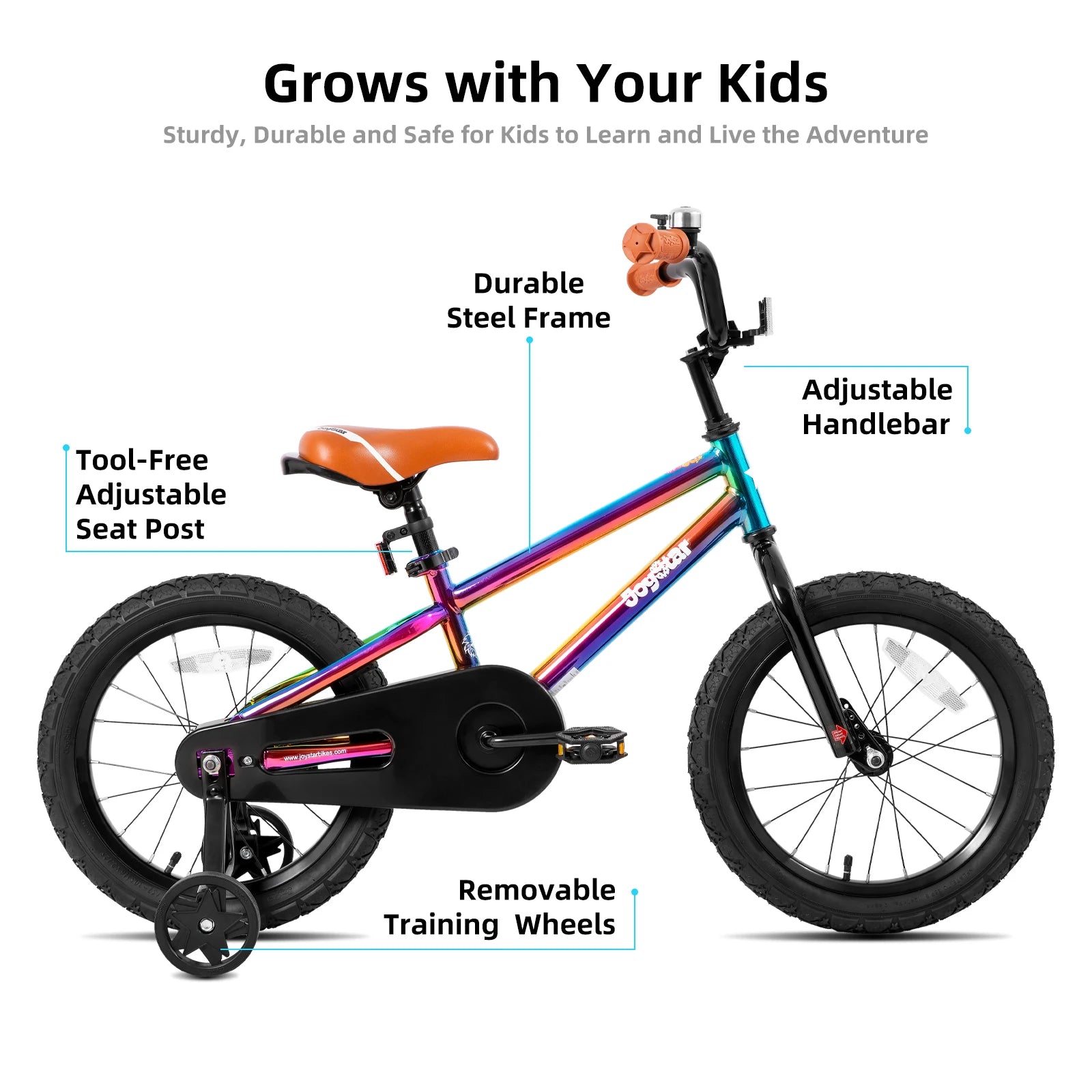 US Warehouse JOYSTAR Kids Bike for Boys and Girls Ages 2 to 9 Years Old 12 14 16 18 Inch BMX Style Bicycles with Training Wheels - Get Outside Today 25