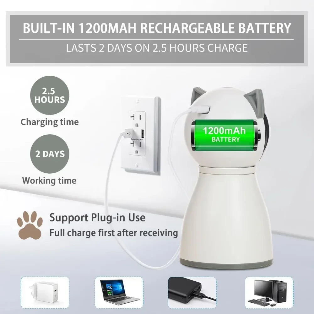Laser Cat Toys for Indoor Cats The Fourth Generation Real Random Trajectory Motion Activated Rechargeable Automatic Cat Laser Toy
