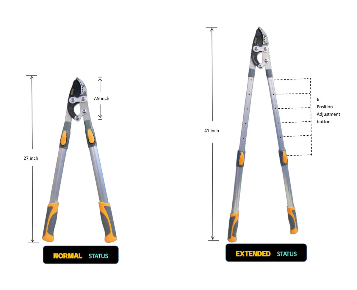 Heavy Duty Telescopic Pruning Shears Extendable Loppers For Trees And Gardens - Get Outside Today 25