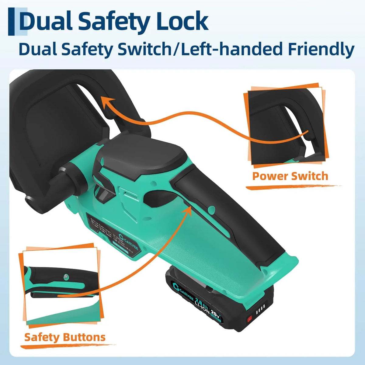 Cordless Hedge Trimmer 22 Inch 20V Electric Dual Action Bush Trimmer Kit - Get Outside Today 25