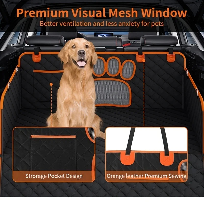 Heavy Duty Dog Rear Seat Cover Hammock With Side Flaps Waterproof Anti Slip - Get Outside Today 25