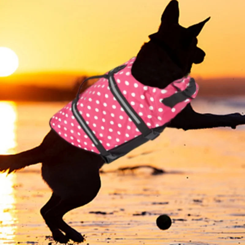 Ripstop Reflective & Adjustable Life Jacket for Dogs with Rescue Handle for Swimming - Get Outside Today 25