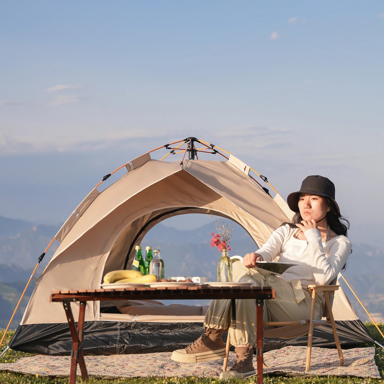 2 To 4 Person Windproof Camping Tent Easy Setup Lightweight Family Outdoor Tent - Get Outside Today 25