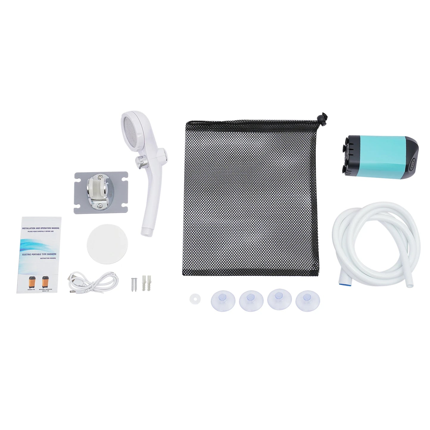 Portable Electric Camping Shower Kit for Beach RV Travel