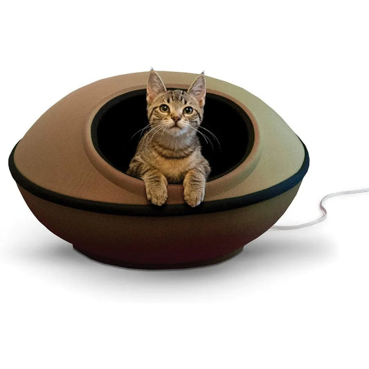 KH Pet Products Heated Cat Bed for Cats Thermo Kitty Pod