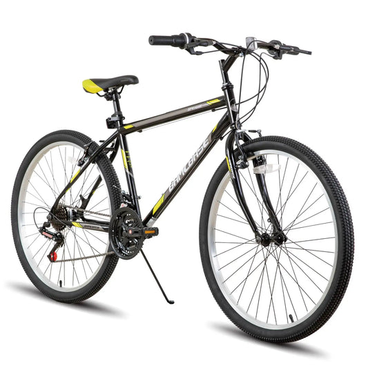 Hiland 24 26 Inch Mountain Bike for Men Women 21 Speeds High Carbon Steel Frame Sport Cycling MTB Bicycle for Adult