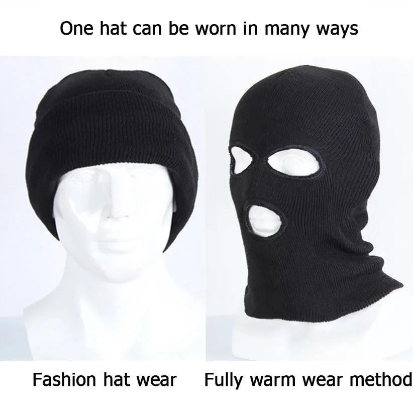Windproof Full Face Winter Hats Ski Mask Balaclava For Men