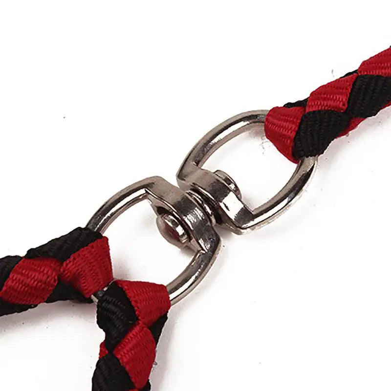 1.4m Pet Double Leash 2 Way Couplers Dog Leash Rope Elastic Extended Pet Leash Belt Outdoor Training for Two Double Dogs Leashes