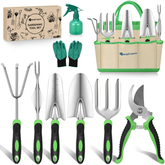 Heavy Duty Garden Tool Set With Non Slip Ergonomic Handles And Bag - Get Outside Today 25