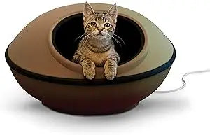 KH Pet Products Heated Cat Bed for Cats Thermo Kitty Pod