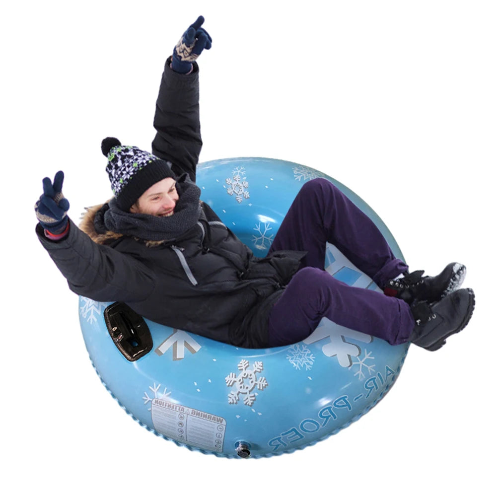 Inflatable Floated Skiing Board Sled PVC Ring With Handles