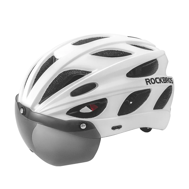 ROCKBROS Cycling Helmet Lightweight Integrated Helmet Head Protection Safety Helmet With Goggles Men Women MTB Road Bike Helmet - Get Outside Today 25