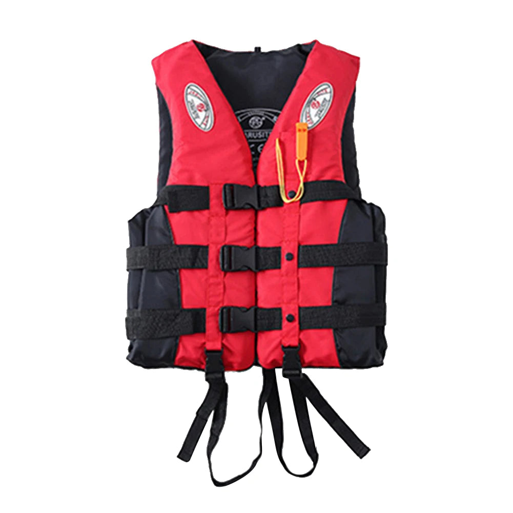 West Biking Red Life Vest for Kids and Adults Buoyancy for Water Sports Safety