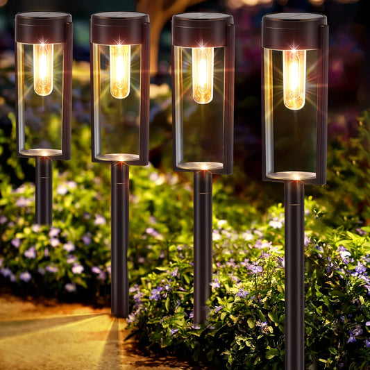 6/12 Pack Solar Pathway Lights Outdoor Auto On/Off Landscape - Get Outside Today 25