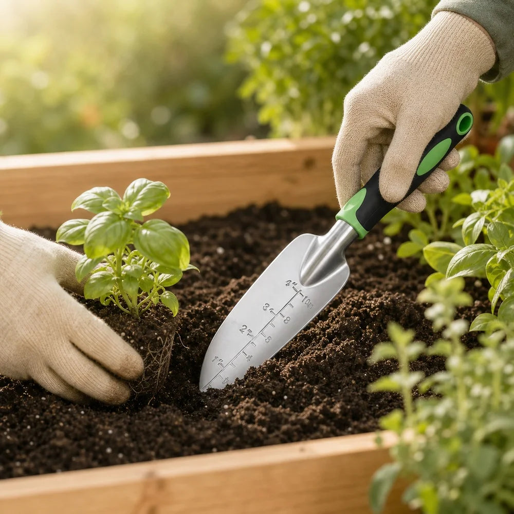 3 Piece Aluminum Garden Hand Tool Set With Trowel Rake And Shears - Get Outside Today 25