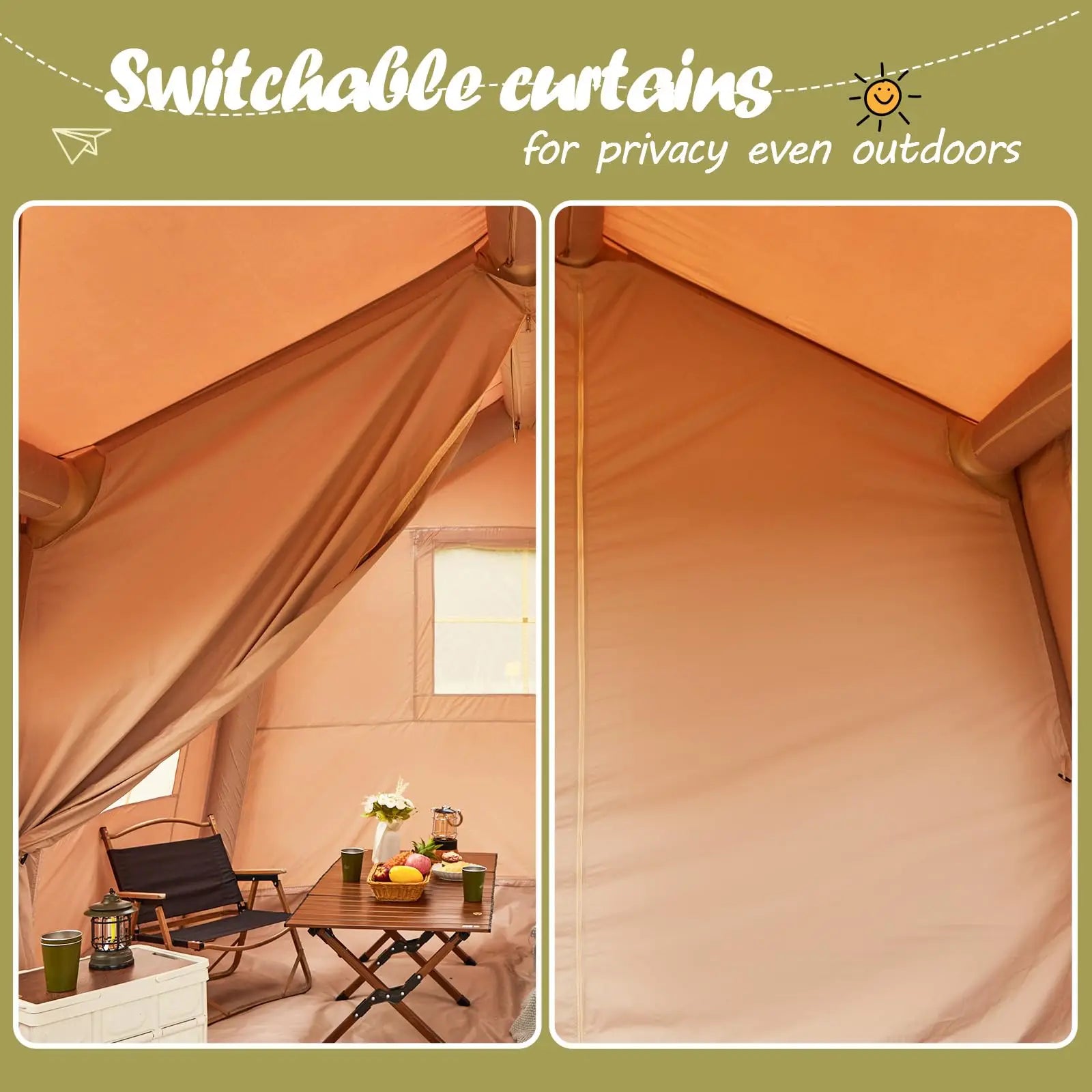 Inflatable Tents for Camping with Oversized Canopy - Get Outside Today 25