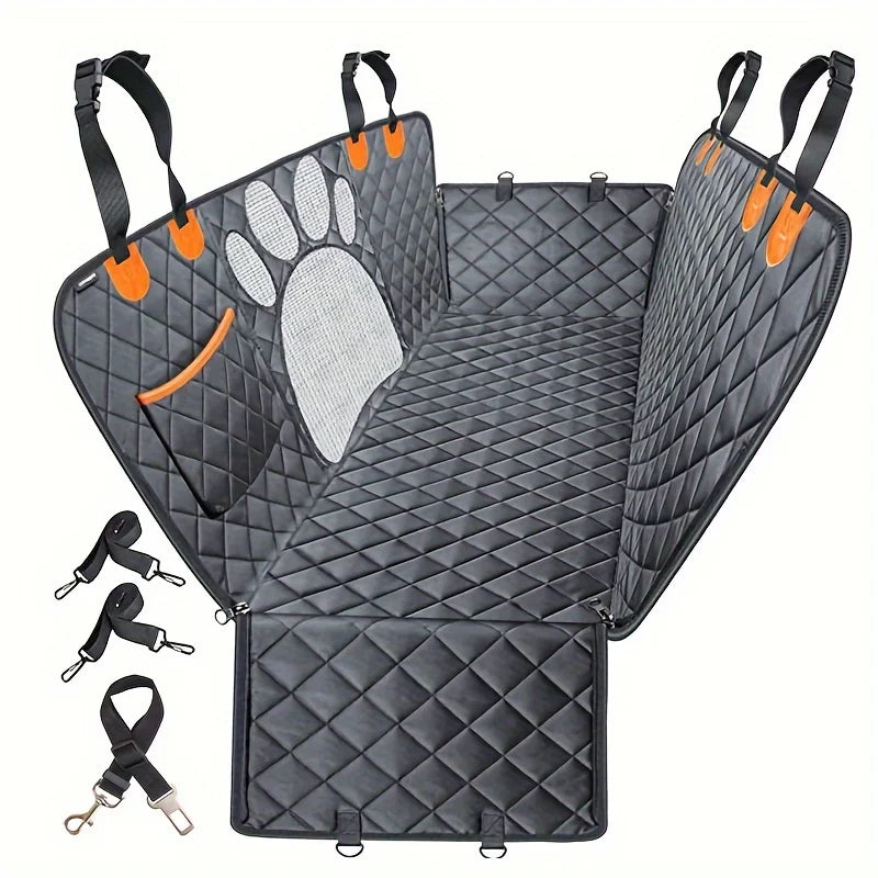 Heavy Duty Dog Rear Seat Cover Hammock With Side Flaps Waterproof Anti Slip - Get Outside Today 25