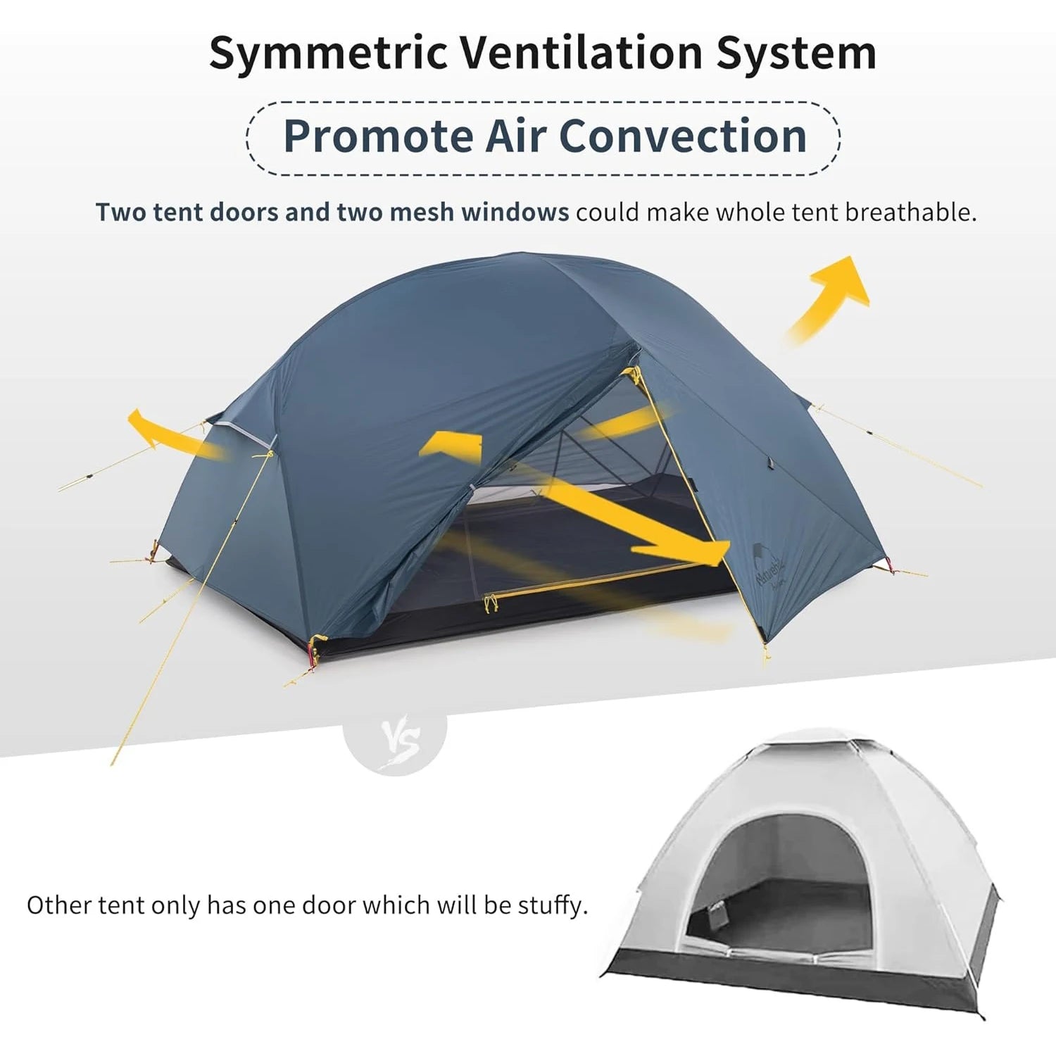 Naturehike Mongar Ultralight 2 Person Tent Waterproof PU3000mm Double Layer - Get Outside Today 25