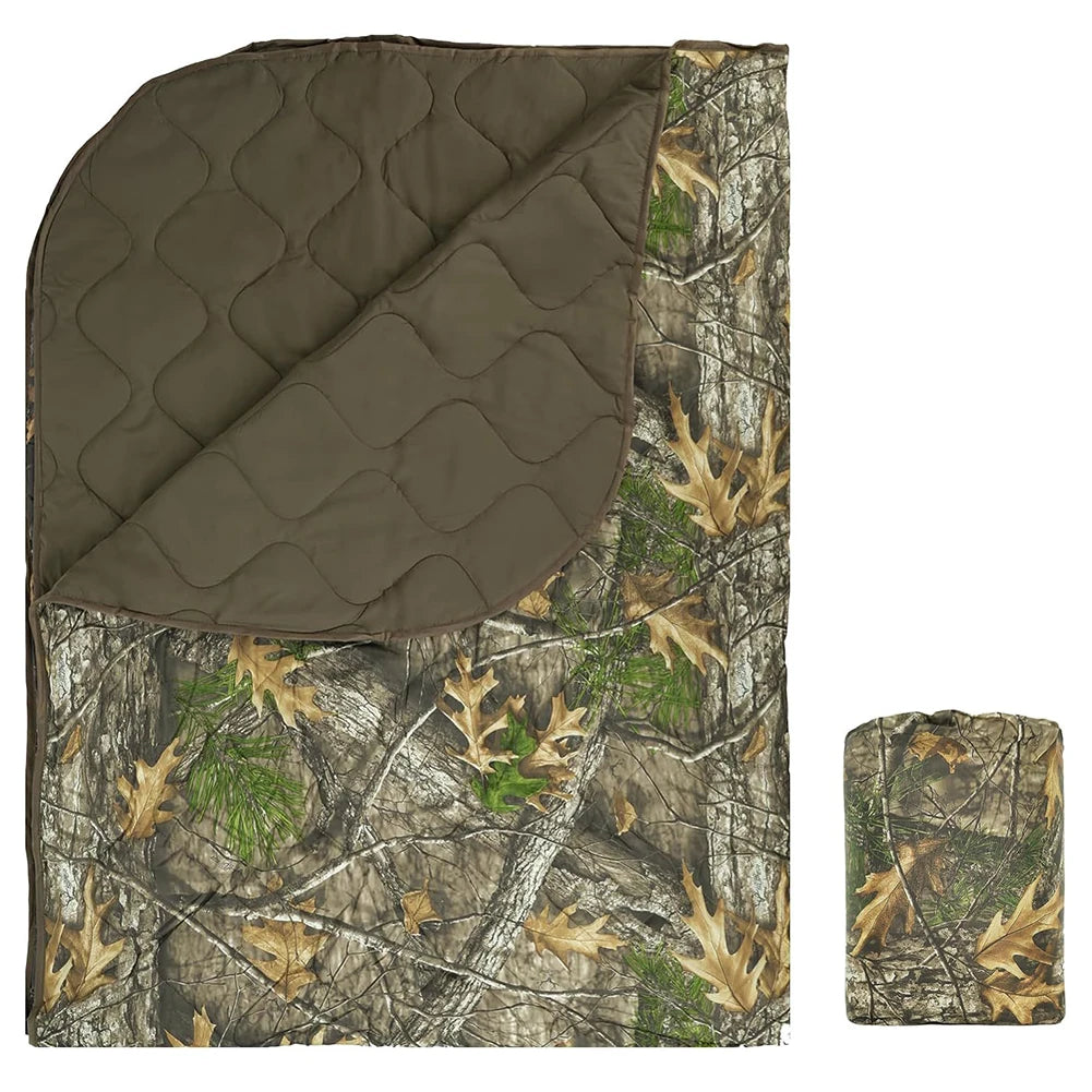 Lightweight Camping Blanket With Compression Bag And Quilt