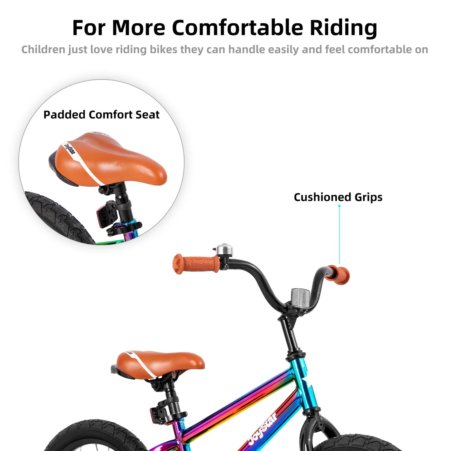 US Warehouse JOYSTAR Kids Bike for Boys and Girls Ages 2 to 9 Years Old 12 14 16 18 Inch BMX Style Bicycles with Training Wheels - Get Outside Today 25