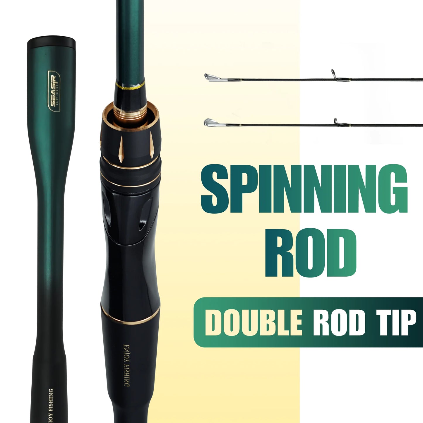 Seasir Dark Dragon MML Two Tip Rod Spinning Baitcasting