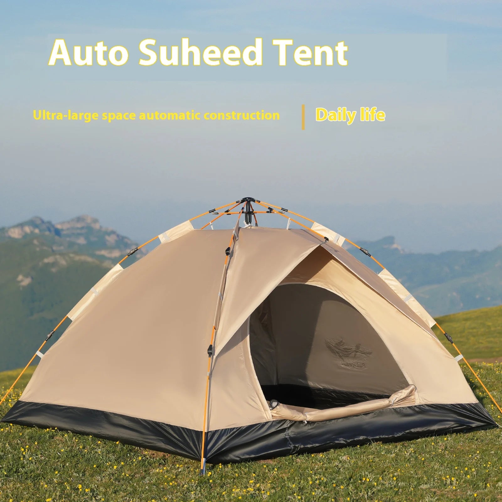 2 To 4 Person Windproof Camping Tent Easy Setup Lightweight Family Outdoor Tent - Get Outside Today 25
